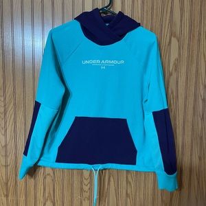 Teal and Purple Under Armour Hoodie